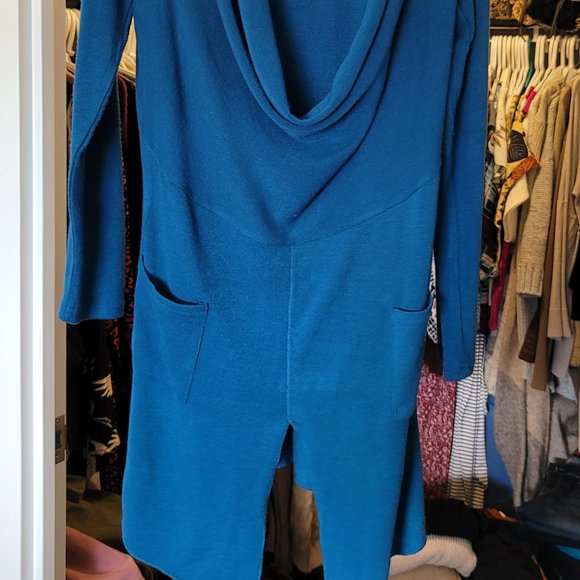 Blue cowl neck sweater - Picture 2 of 2